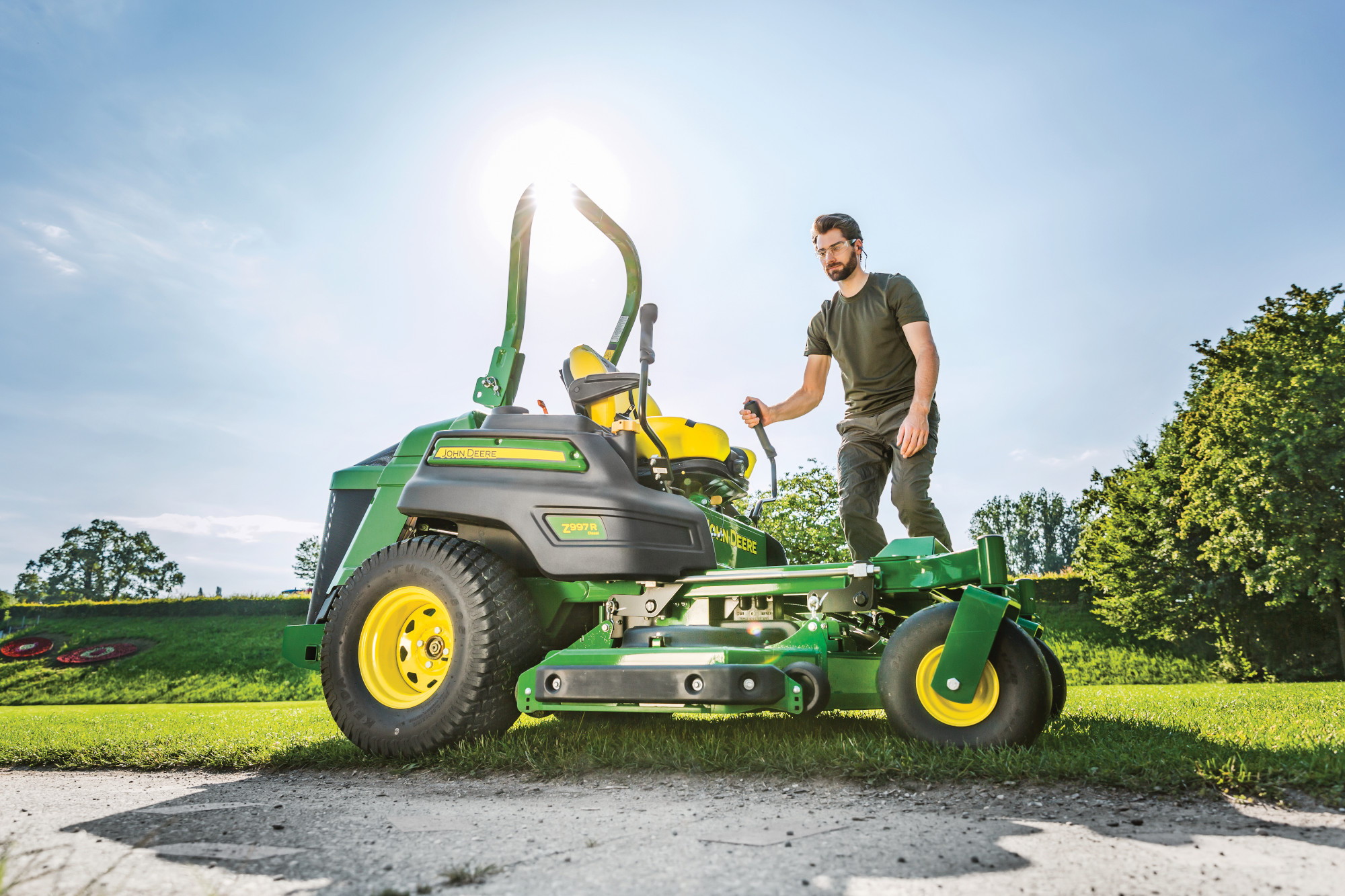 John deere ride 2025 on mower range